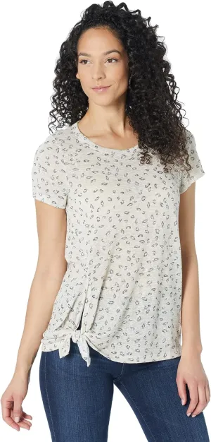 Bobeau Side Tie Short Sleeve Tee