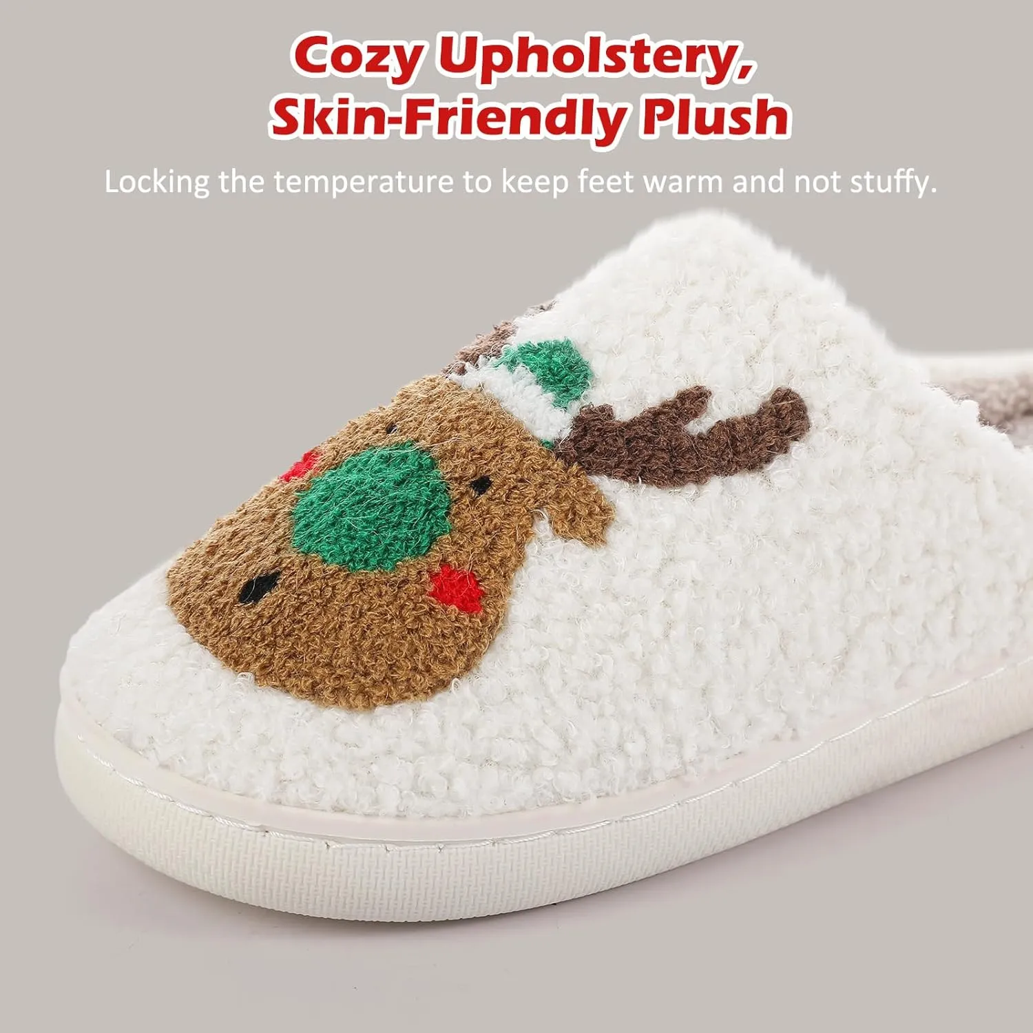 bolukets House Slippers for Women and Men, Retro Soft Warm Fuzzy Cherry Slippers, Casual Couple Fluffy Winter Strawberry Slippers for Indoor Bedroom