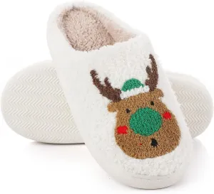 bolukets House Slippers for Women and Men, Retro Soft Warm Fuzzy Cherry Slippers, Casual Couple Fluffy Winter Strawberry Slippers for Indoor Bedroom