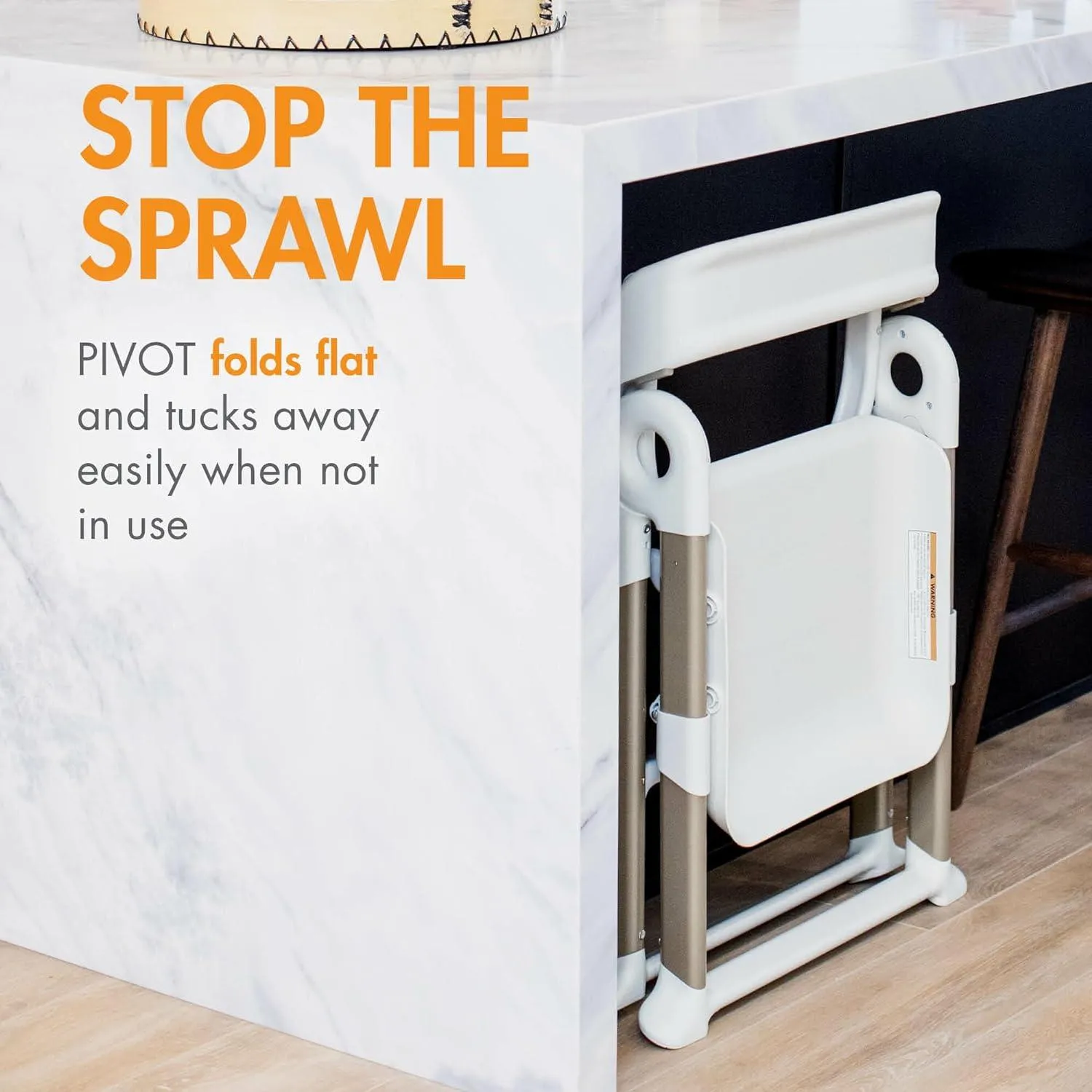Boon Pivot Toddler Foldable Tower - White