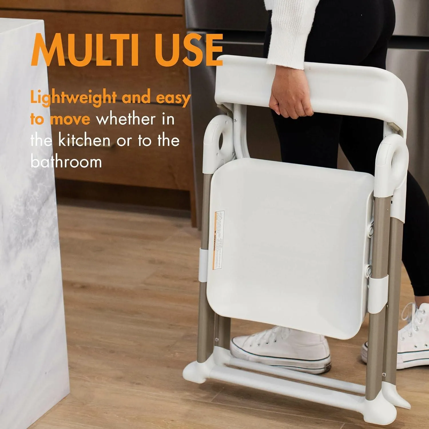 Boon Pivot Toddler Foldable Tower - White
