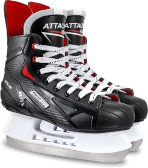 Botas - Draft/Attack Men's Ice Hockey Skates | Made in Europe (Czech Republic) | Color: Black