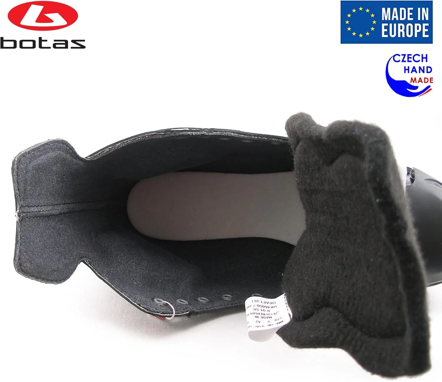 Botas - Draft/Attack Men's Ice Hockey Skates | Made in Europe (Czech Republic) | Color: Black