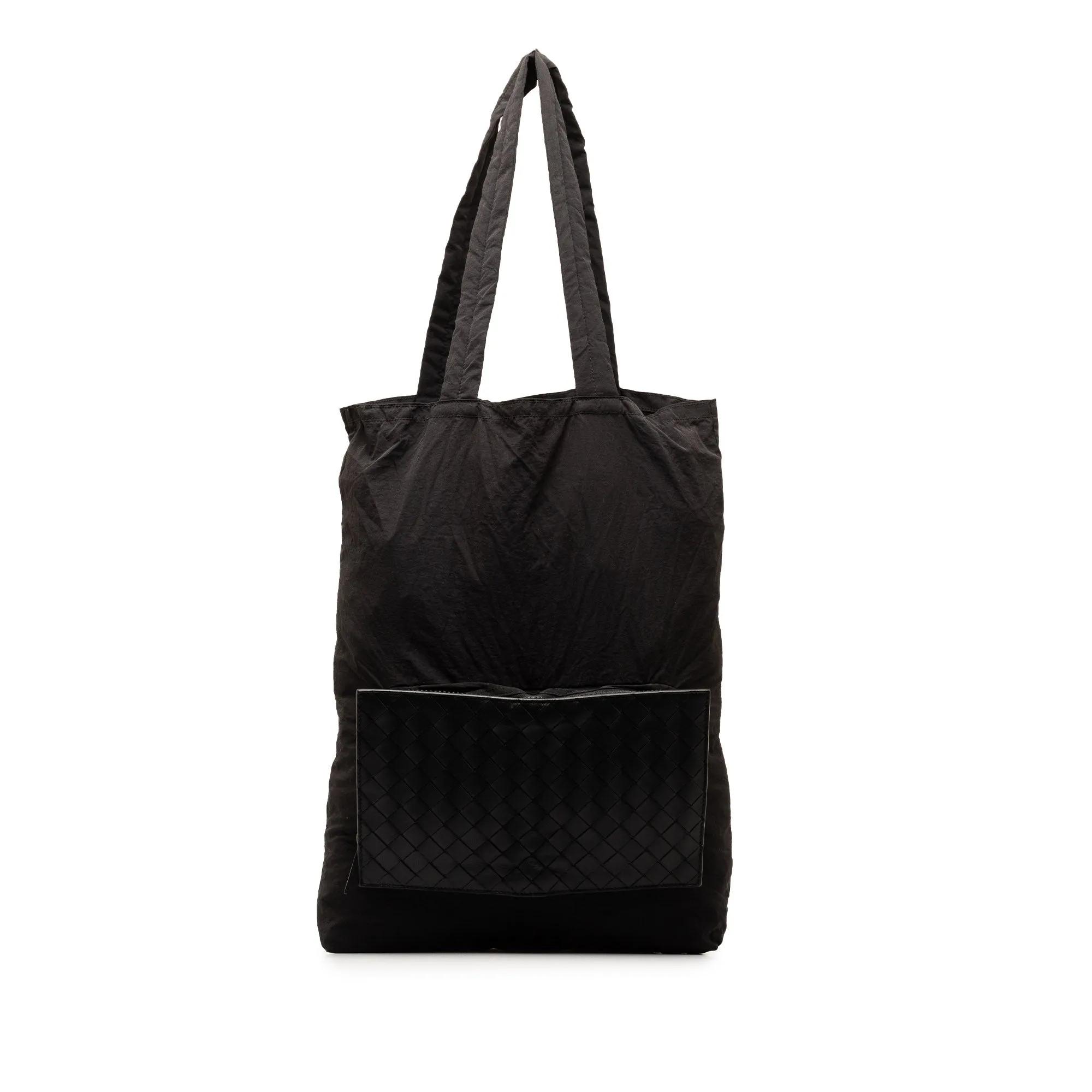 Bottega Veneta Intrecciato and Nylon Foldable Tote