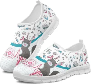 Breathable Casual Shoes for Women Slip On Comfortable Sneakers Soft Lightweight Running Shoes Non Slip Walking Shoes Running Sports Travel Loafers US 5.5-11.5