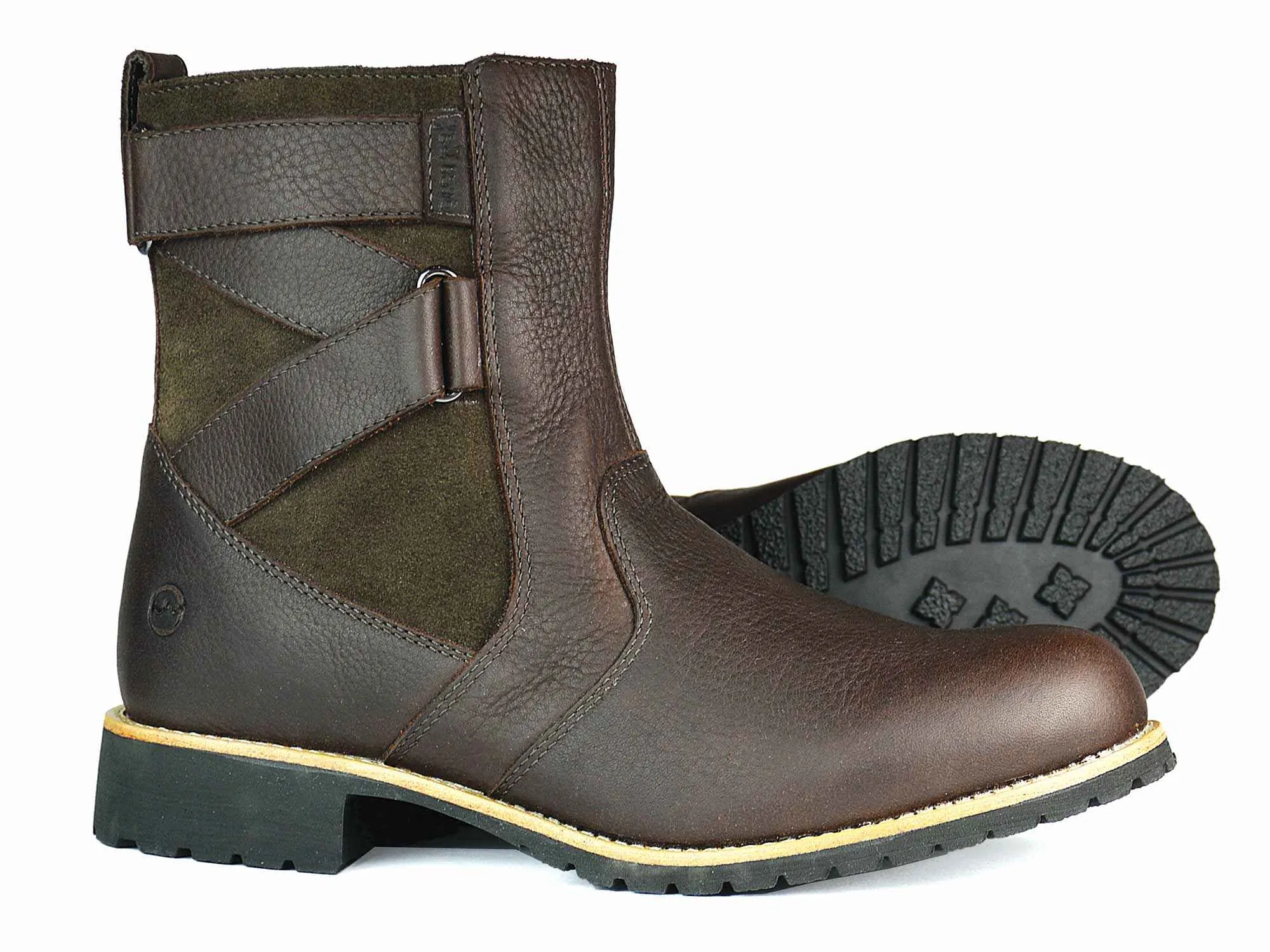 Burford Ladies Dark Brown Chelsea Boot with Rubber Sole