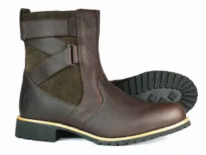 Burford Ladies Dark Brown Chelsea Boot with Rubber Sole