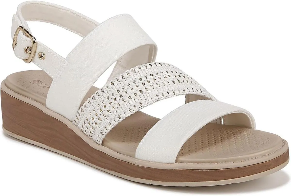 BZees Women's Bravo Casual Strappy Wedge Sandals