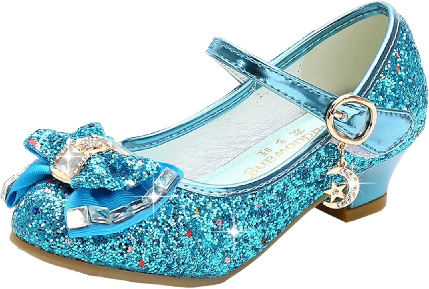 Cadidi Dinos Girls Dress Shoes Wedding Party Heel Mary Jane Princess Flower Shoes (Toddler/Little Kid/Big Kid)