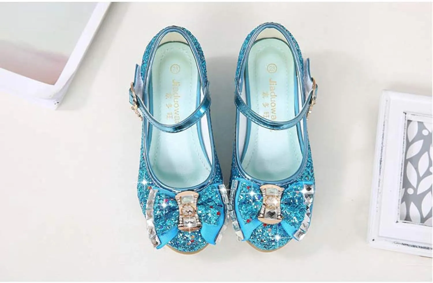 Cadidi Dinos Girls Dress Shoes Wedding Party Heel Mary Jane Princess Flower Shoes (Toddler/Little Kid/Big Kid)