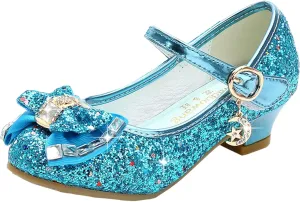 Cadidi Dinos Girls Dress Shoes Wedding Party Heel Mary Jane Princess Flower Shoes (Toddler/Little Kid/Big Kid)