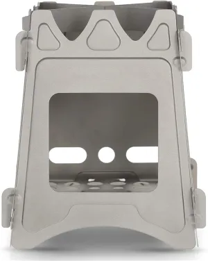 Camping Stove Outdoor Wood Burning Camp Stove Potable Folding Stainless Steel Backpacking Stove Outdoor Camping Stove