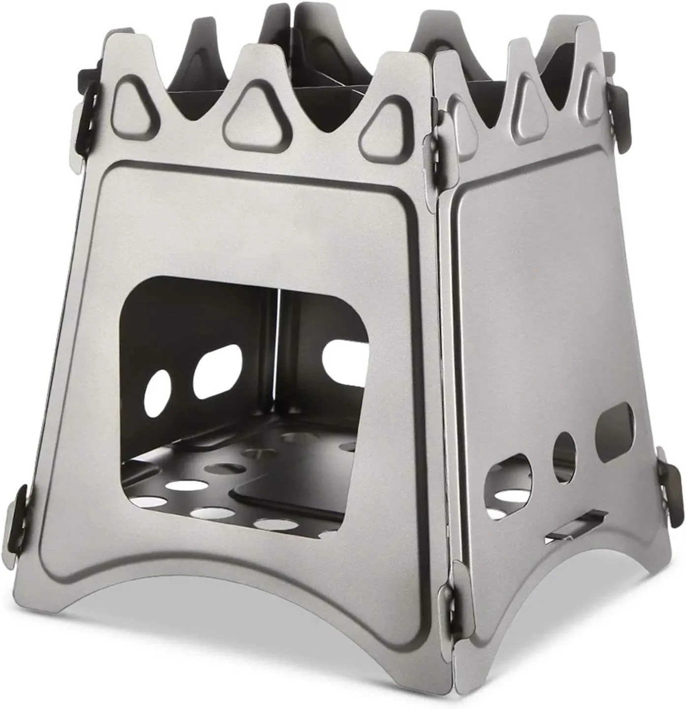 Camping Wood Stove Portable Wood Burning Backpacking Stove Folding Camping Wood Stove Convenient Storage