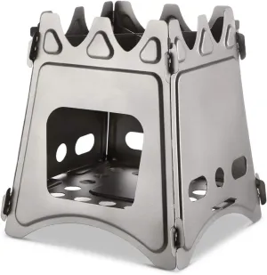 Camping Wood Stove Portable Wood Burning Backpacking Stove Folding Camping Wood Stove Convenient Storage