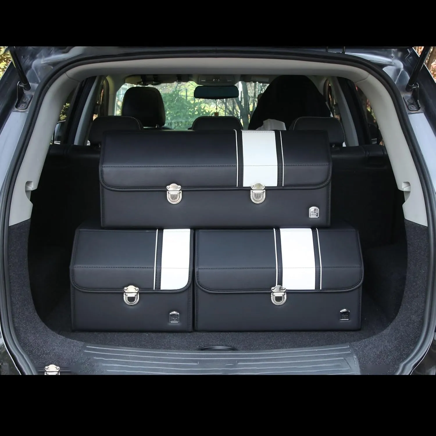 Car Boot Organiser for Land Rover Defender/Discovery/Range Rover, Foldable Storage Box Waterproof Car Boot Tidy Storage Box Durable Car Boot Storage Organiser,C-L