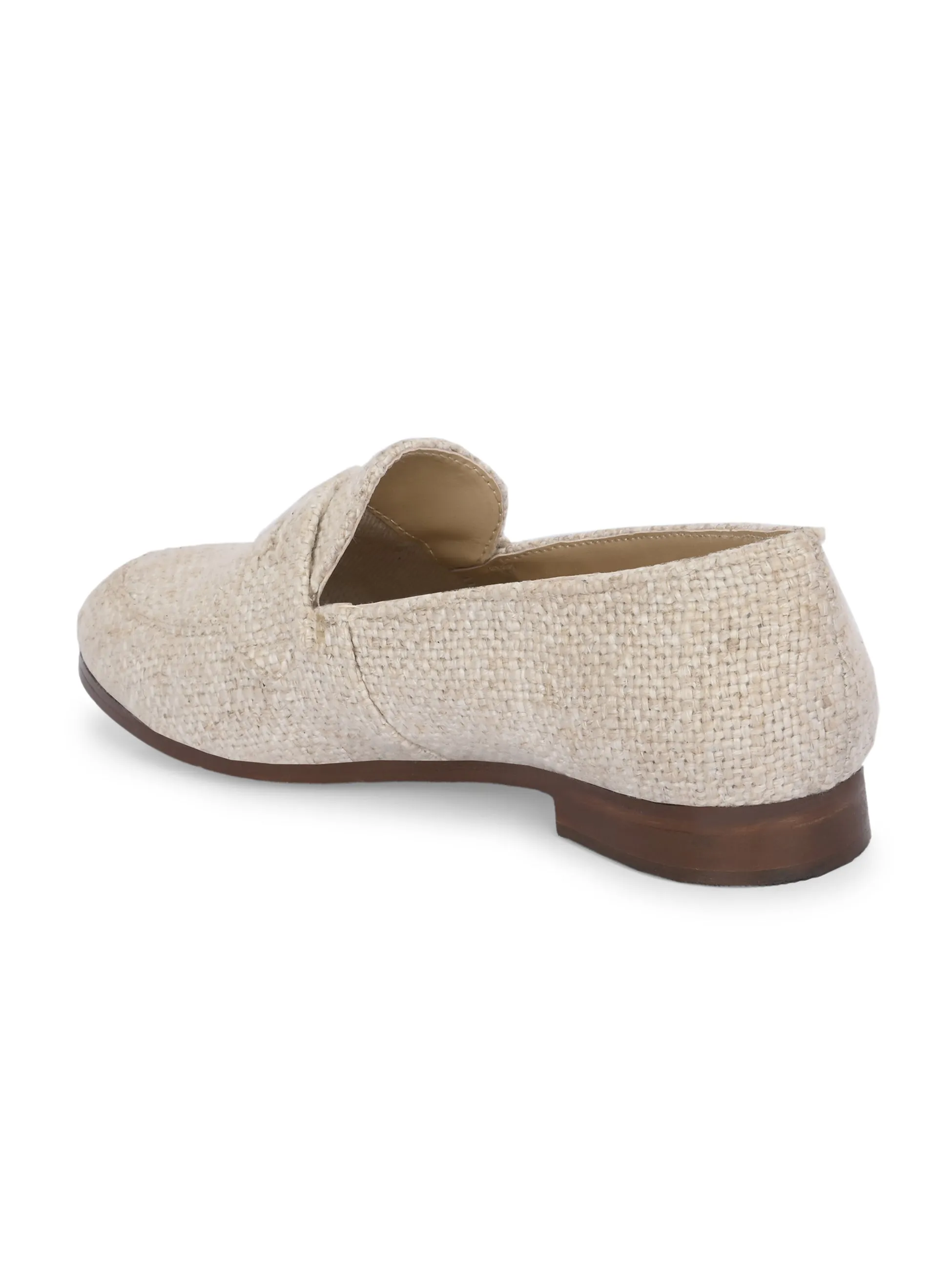 CARLO ROMANO WHITE COLOR SUPER COMFORTABLE LOAFER SHOES FOR WOMEN