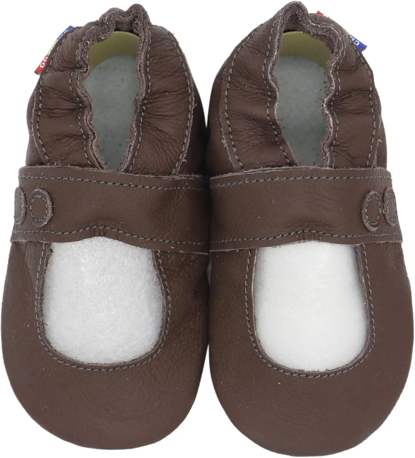 Carozoo Mary Jane Baby Girl Soft Sole Leather Shoes Slippers