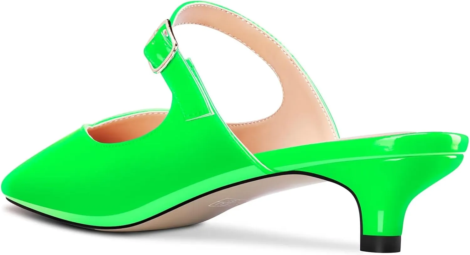 Castamere Women Low Kitten Heel Square Toe Slip-on Pumps Wedding Dress 1.2 Inches Heels