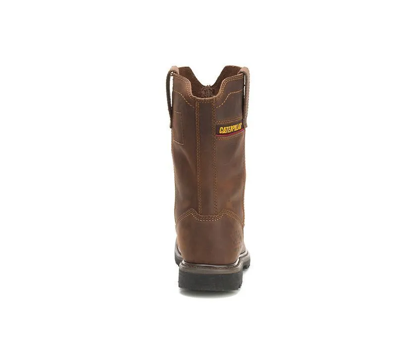 Caterpillar Men's Wellston Pull On Steel Toe Work Boot Dark Brown