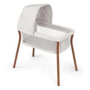 Chicco LullaGo® Anywhere LE Portable Bassinet, Space-Saving Baby Bassinet with Canopy, Waterproof Mattress and Fitted Sheet, Includes Carry Bag | Serene/Beige