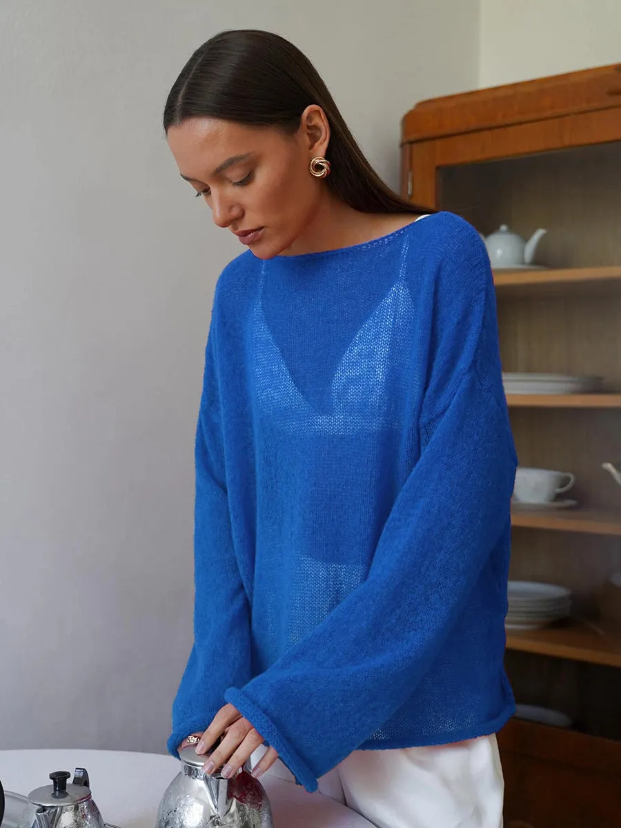 CHICTO:  HOLLOW LIGHTWEIGHT L/S SWEATER