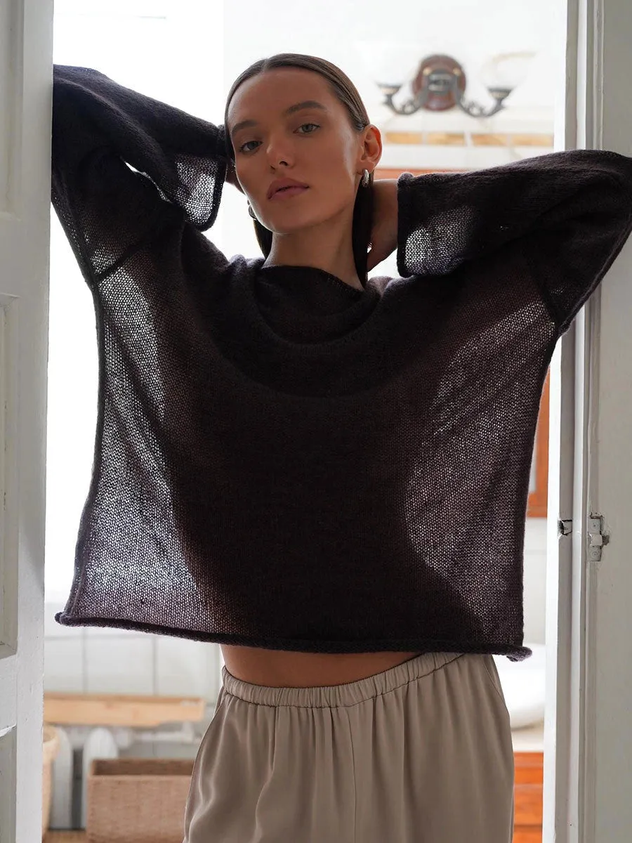 CHICTO:  HOLLOW LIGHTWEIGHT L/S SWEATER