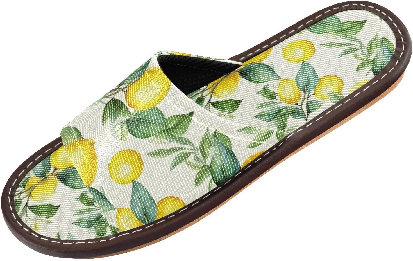 CHIFIGNO Hospital House Shoes for Men's, Soft Slip-on House Slippers with Non-slip Sole Size 4-5