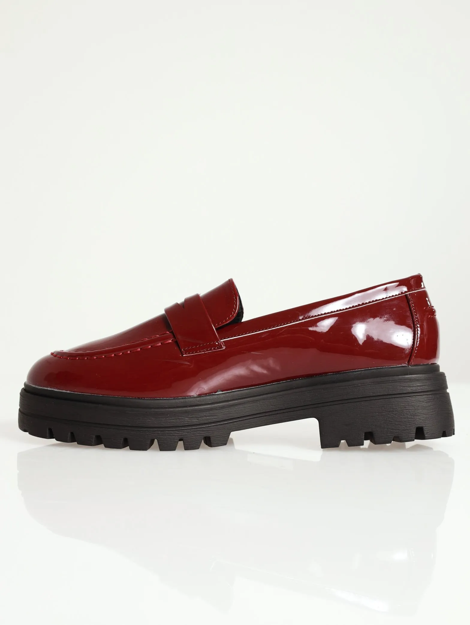 Chunky Moc Loafer - Burgundy