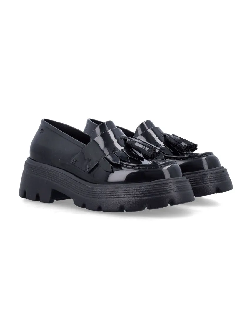 Chunky Platform Loafers With Glossy Finish