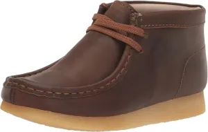 Clarks Boy's Wallabee Boot (Little Kid) Beeswax 1 Little Kid W