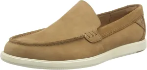Clarks Mens Bratton Loafer Dark Tan Nubuck Loafer