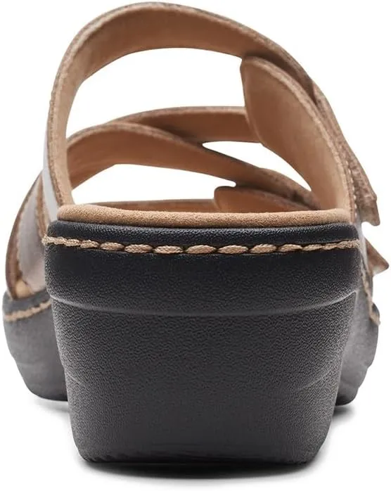 Clarks Women's Merliah Karli Sandal, Metallic, 9 Narrow