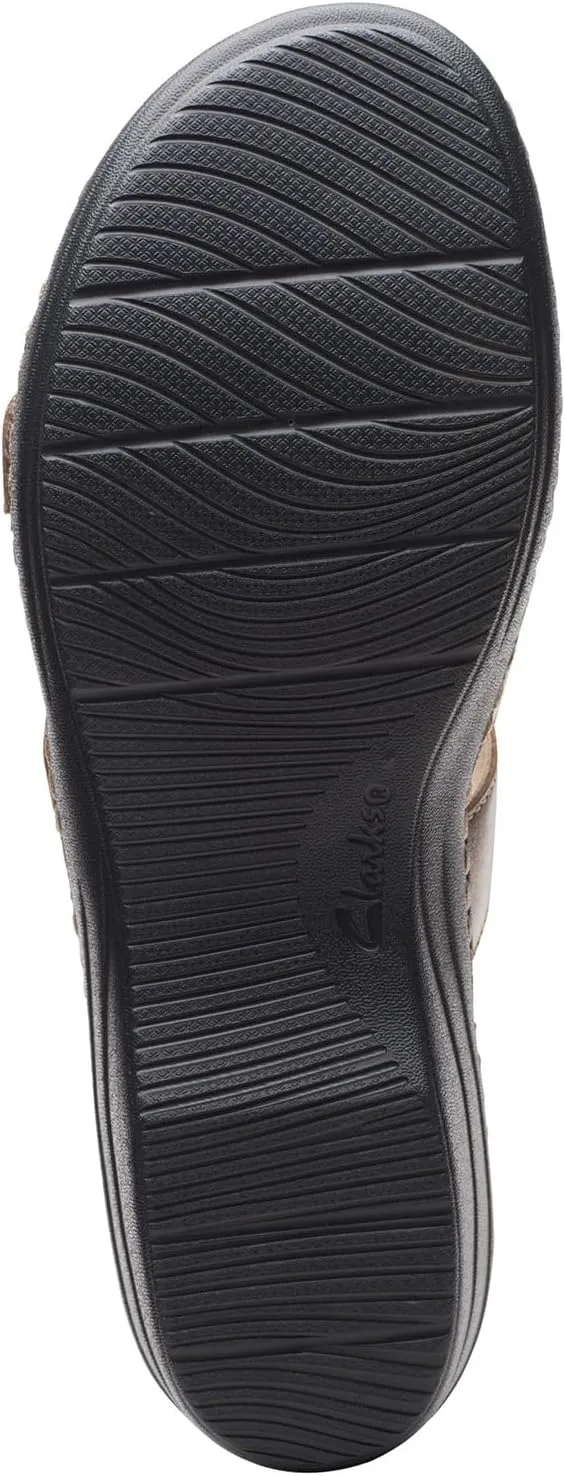 Clarks Women's Merliah Karli Sandal, Metallic, 9 Narrow