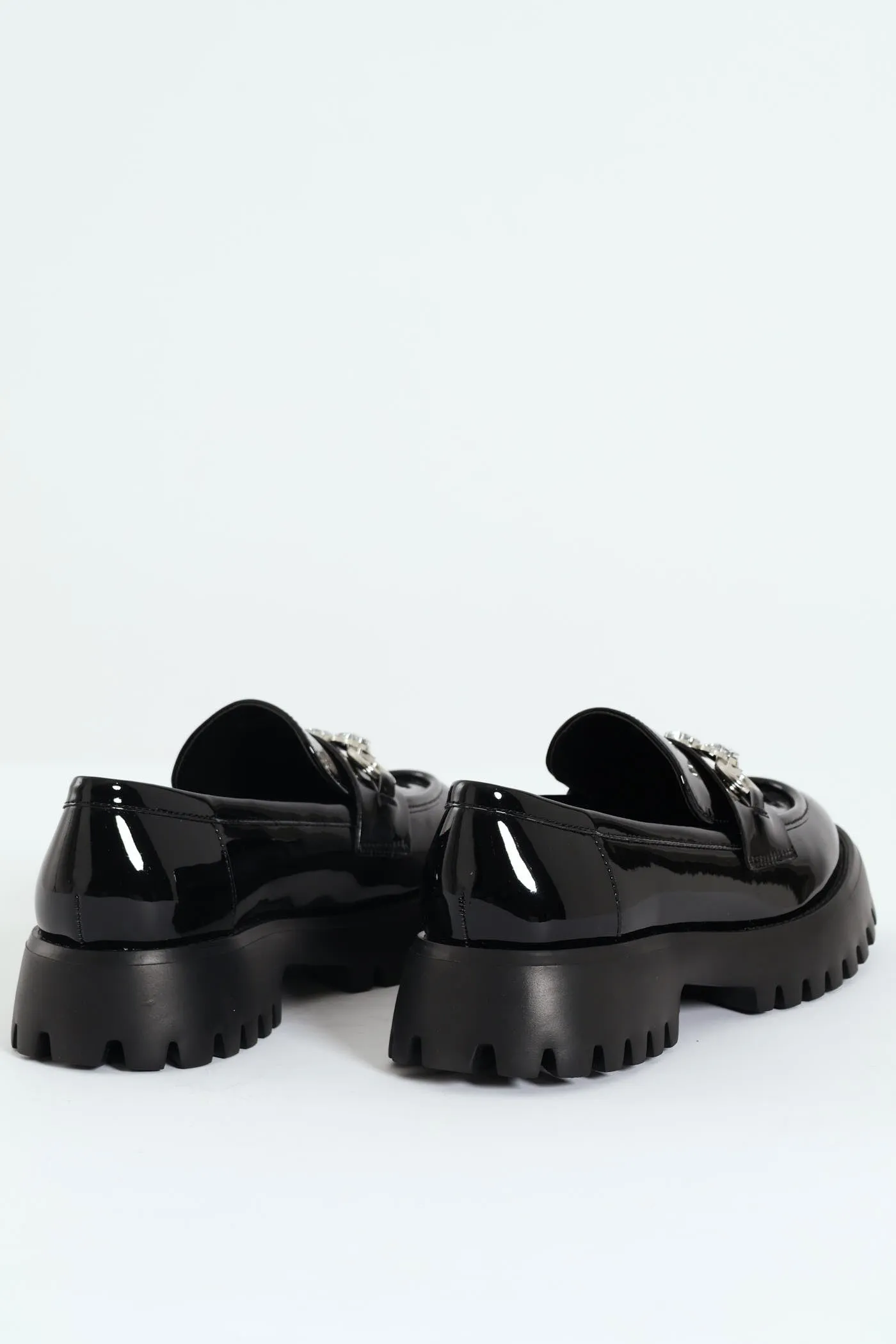 Clueless Chunky Chain Loafer - Black