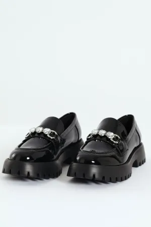 Clueless Chunky Chain Loafer - Black