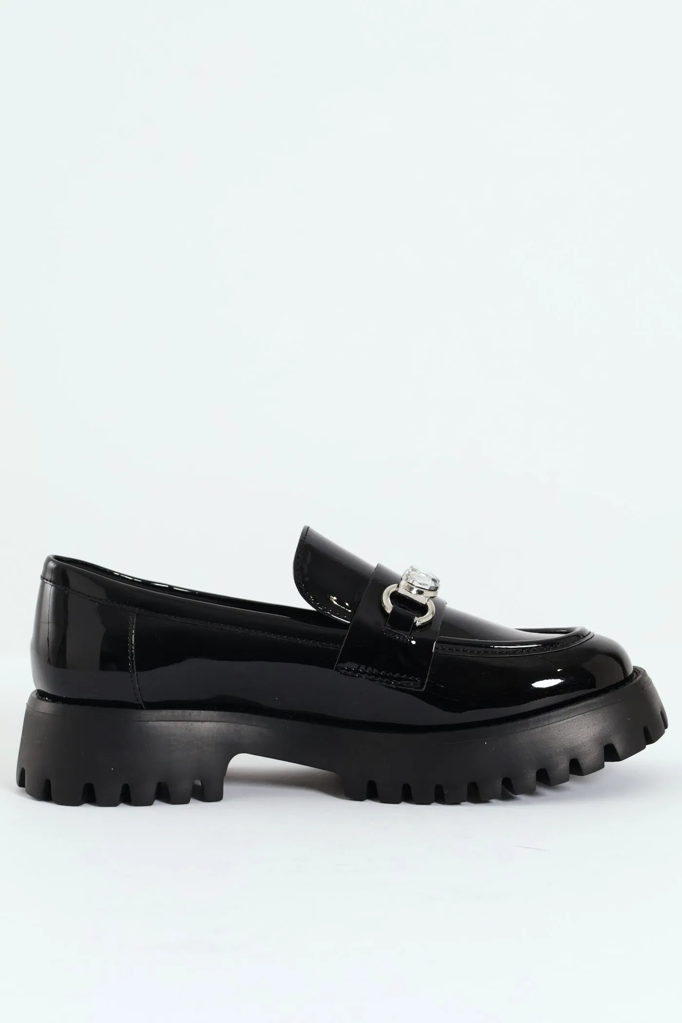Clueless Chunky Chain Loafer - Black