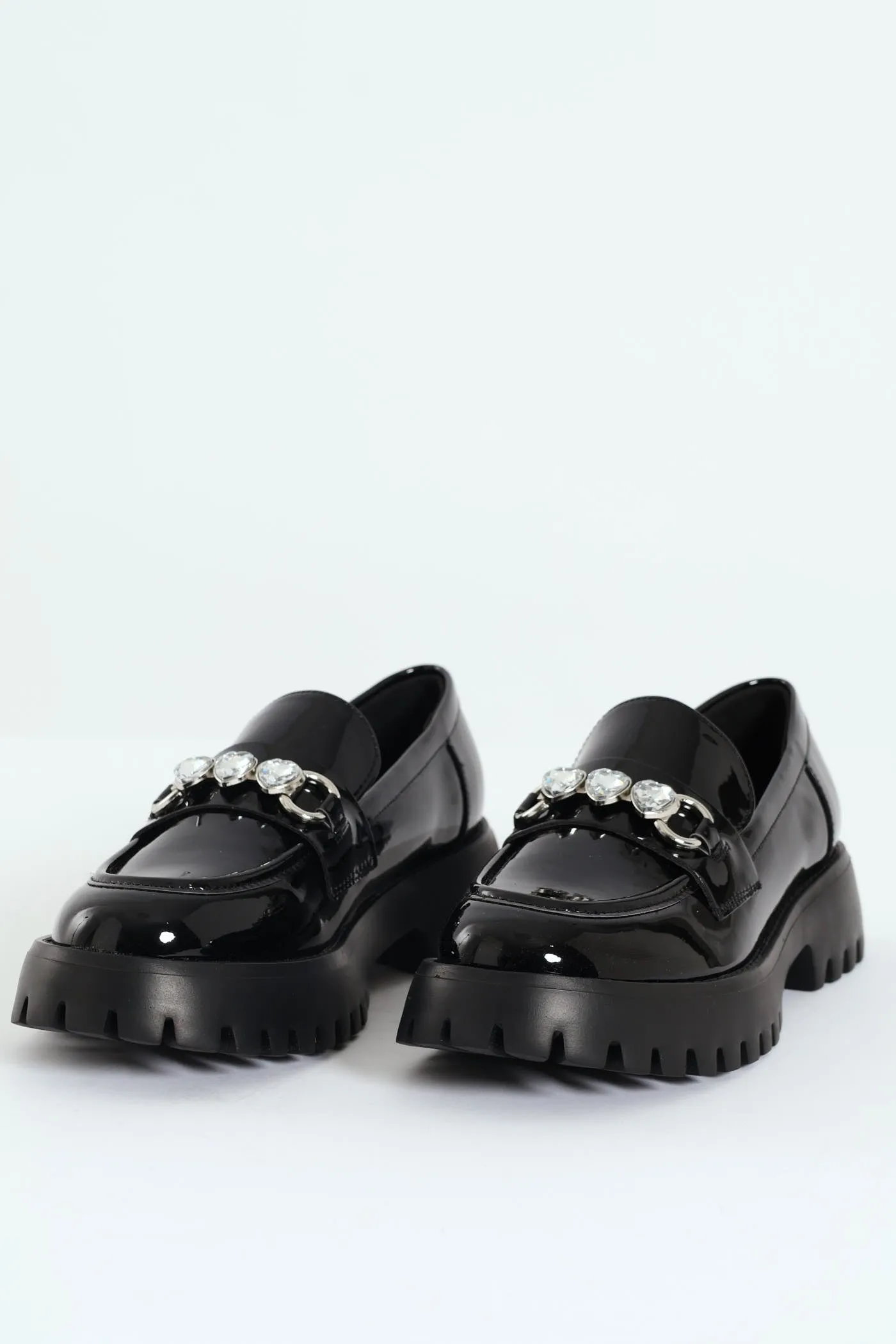 Clueless Chunky Chain Loafer - Black