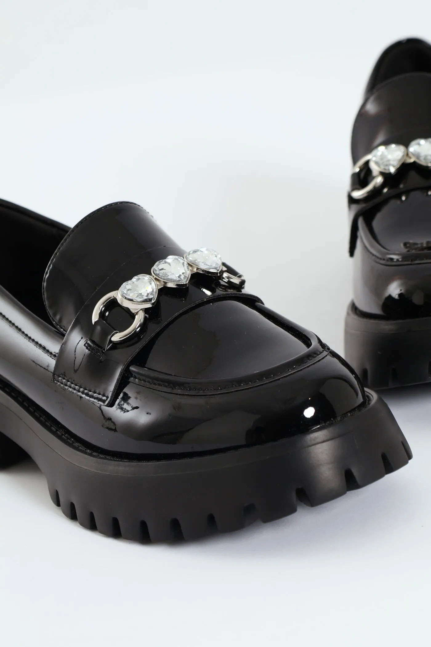 Clueless Chunky Chain Loafer - Black