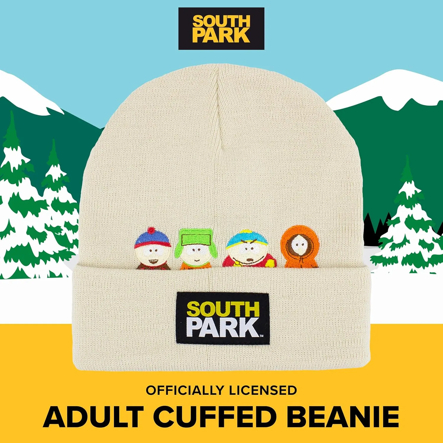 Concept One South Park Knitted Acrylic Winter Beanie Hat with Cuff