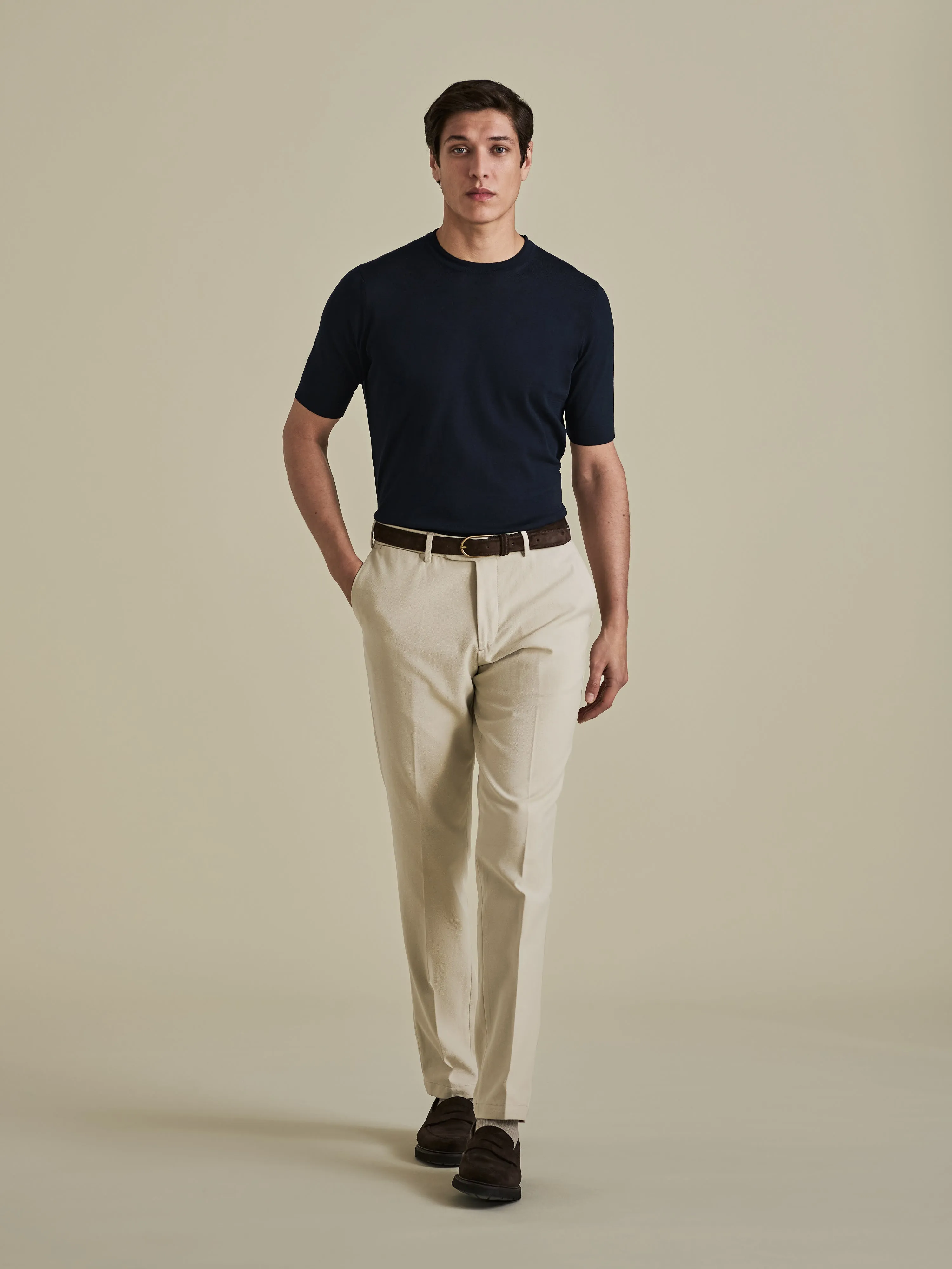 Crepe Cotton T-Shirt