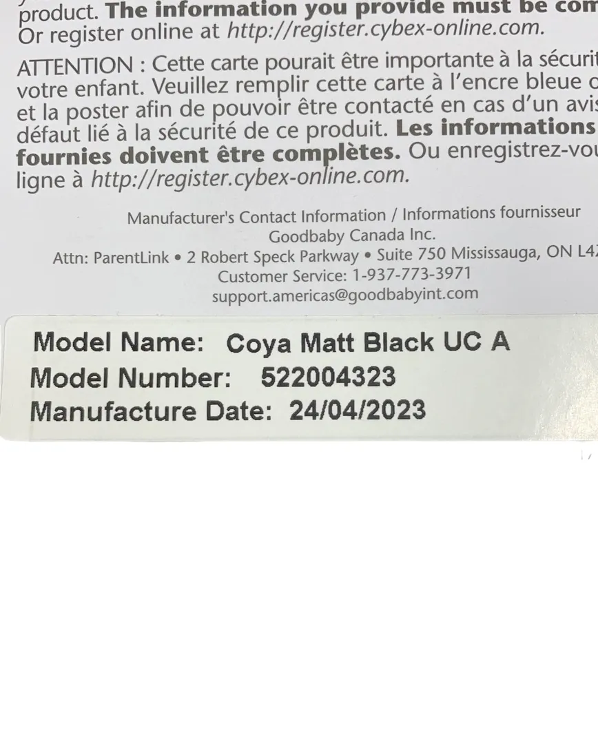 Cybex Coya Stroller, 2023, Matte Black, Sepia Black
