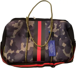 Dallas Hill Neoprene Large Tote Bag Duffel Handbag, Weekender for Women, Travel Beach Pool Bag
