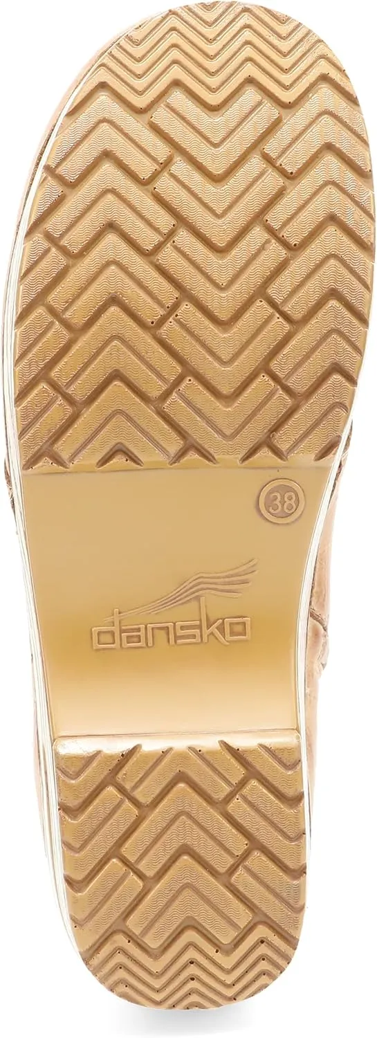 Dansko Sigourney Classic Stapled Clog in Lace-Up Boot Style for Women - Anti-Fatigue Rocker Bottom Promotes Forward Foot Motion