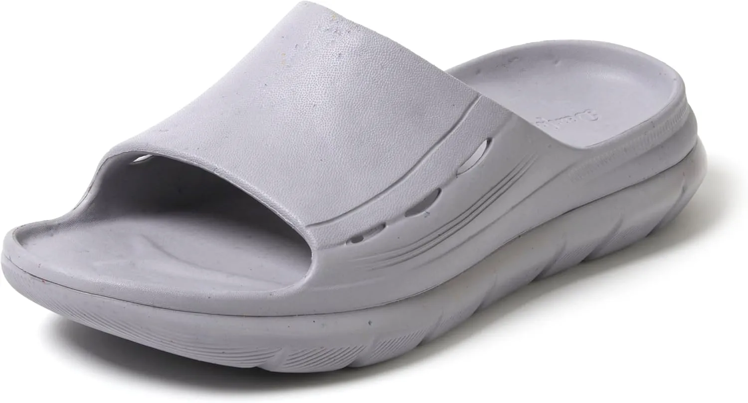 Dearfoams Men's Eva Lightweight Regrind Pillow Slide Sandal
