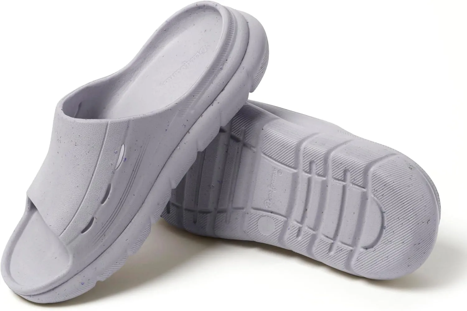 Dearfoams Men's Eva Lightweight Regrind Pillow Slide Sandal