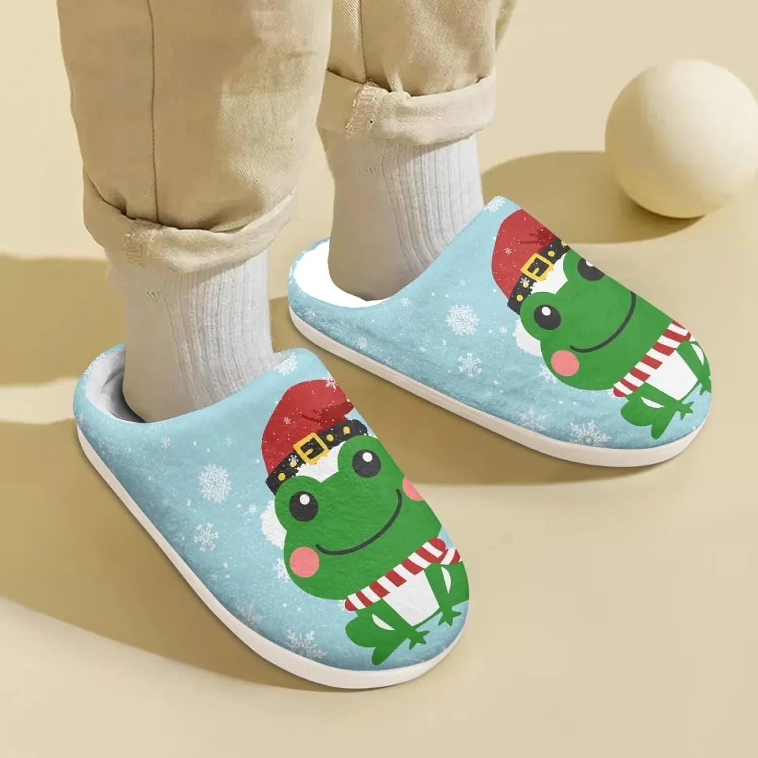 DISNIMO Boys Girls Toddler House Slippers,Kids Warm Slip On Home Slippers Cute Winter Nonslip Indoor Slippers