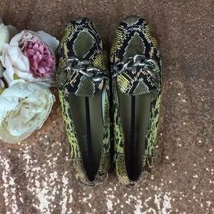 Donald Pliner Nolin Snake Print Leather Loafer 5.5