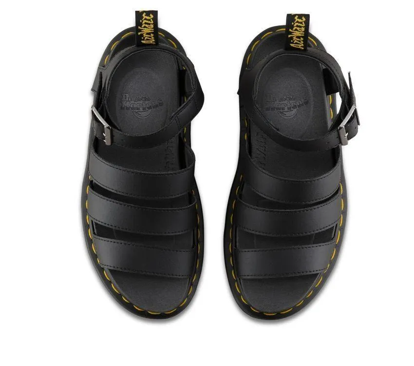 DR. MARTENS Blaire 3 Strap Sandal - Black Hydro