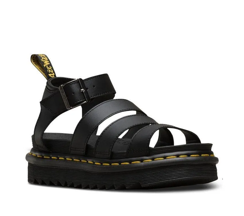DR. MARTENS Blaire 3 Strap Sandal - Black Hydro
