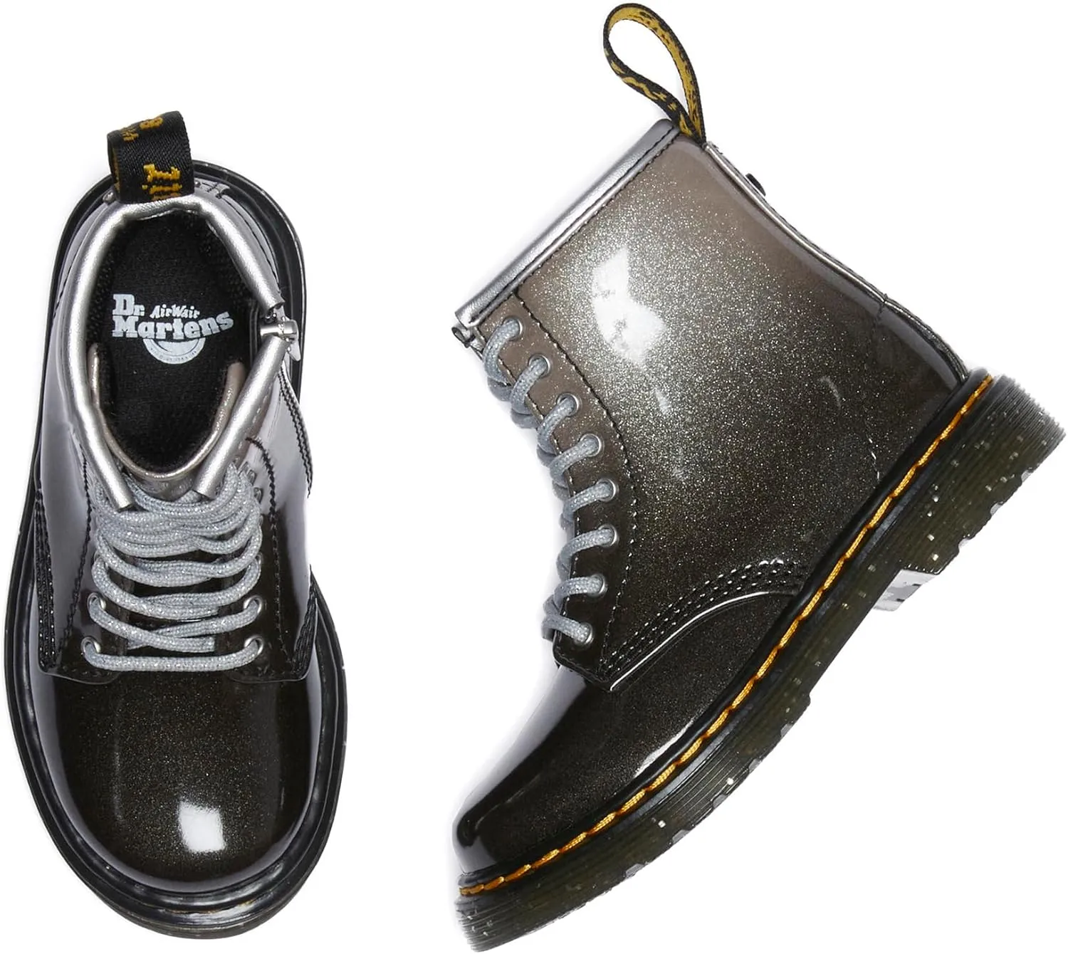 Dr. Martens Unisex-Child 1460 Glitter Junior (Toddler) Fashion Boot